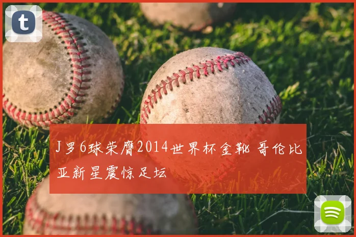 J罗6球荣膺2014世界杯金靴 哥伦比亚新星震惊足坛